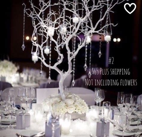 Manzanita Tree Centerpiece Winter Wedding Centerpieces Wedding Table