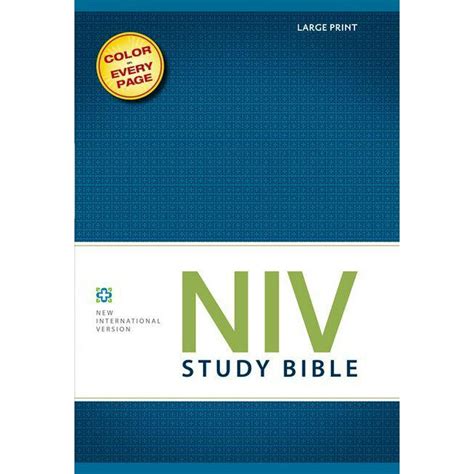 Study Bible Niv Large Print Hardcover