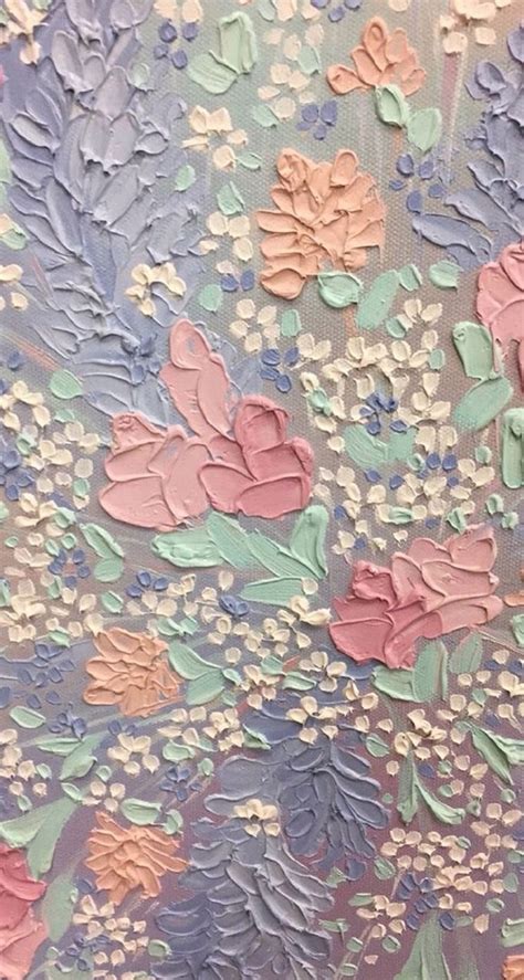 I wanted to make a wallpaper for my ipad so!!! Pastel painted flowers | Art wallpaper, Flower wallpaper ...