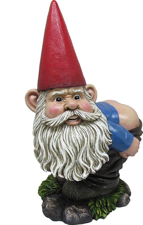 Amazon Com Dwk Grin And Bare It Naughty Cheeky Mooning Gnome