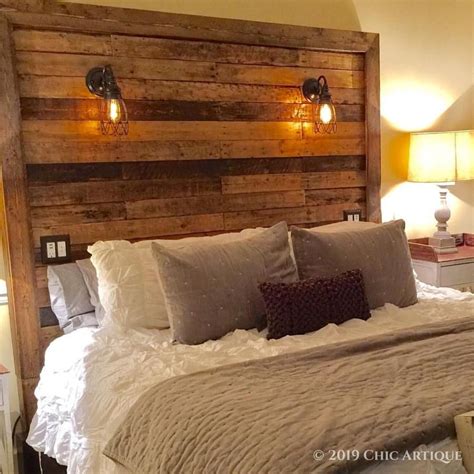 Too Big For His Britches Rustic Headboard Chic Artique Bed Lights