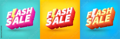 Flash Sale Shopping Poster Or Banner With Flash Icon And Text On