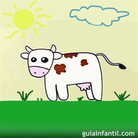 Cómo Dibujar Una Vaca Dibujos Para Niños
