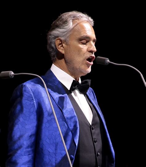 Born with poor eyesight, he became blind at the age of twelve following a football accident. Andrea Bocelli - Wikipedia, la enciclopedia libre