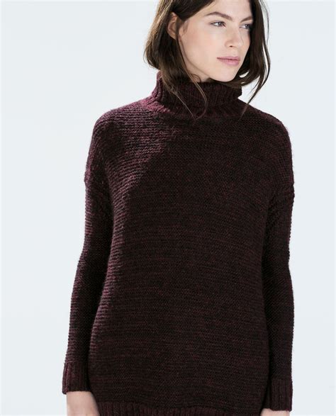 Zara Kobieta Sweter Wykonany Fantazyjnym Ściegiem With Images