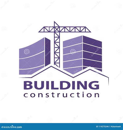 Construction Working Industry Concept Building Construction Logo In