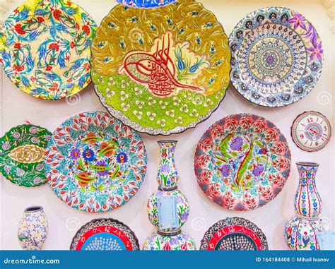 Turkish Handmade Ceramics Stock Photo Image Of Handmade 164184408