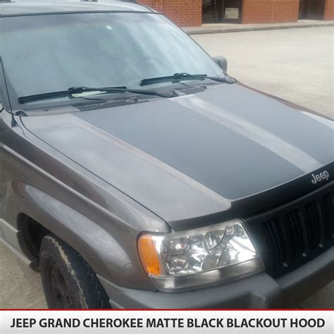 Make your jeep grand cherokee one of a kind with a custom hood. Jeep Grand Cherokee Blackout Hood | AlphaVinyl