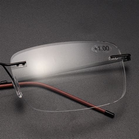 Rimless Progressive Multifocal Presbyopia Intelligent Reading Glasses Resin Lens