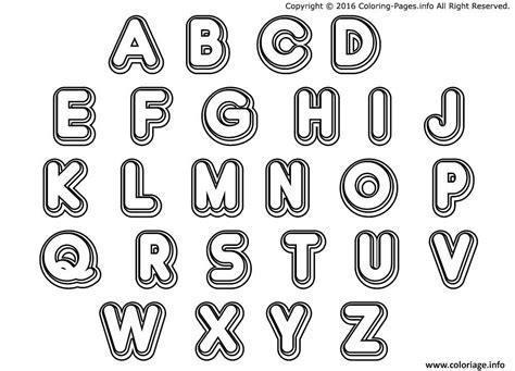 Coloriage Rigolo Alphabet Maternelles Dessin Alphabet à imprimer