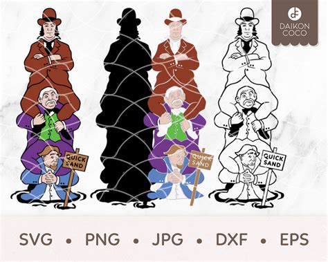 Quicksand Men SVG Haunted Mansion Portrait SVG Disney Svg Etsy UK