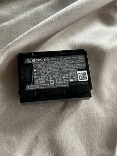 Pre Owned Sony Np Fz100 Rechargeable Lithium Ion Battery 2280mah