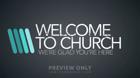 Modern Lines Welcome To Church Title Graphics Igniter Media