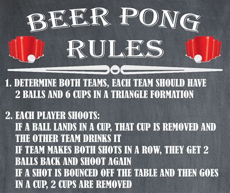 beer pong rules beer pong sign poster drinking games yard etsy canada