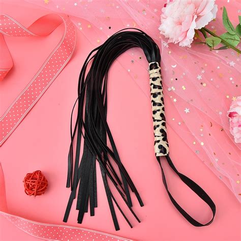 Leopard Leather Spanking Paddle Fetish Whip Flogger Sex Toys For Couples Sexy Policy Knout Adult