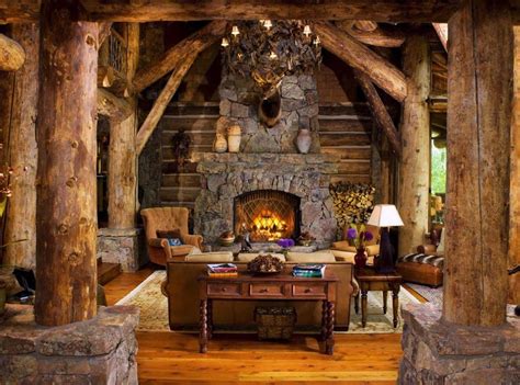 Romantic Rustic Log And Stone Home In A Colorado Mountain Village