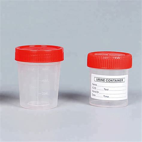 Plastic Male Urine Sample Container Hospital Use