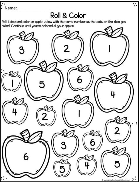 Free Printable Apple Worksheets For Preschool And Kindergarten In 2022