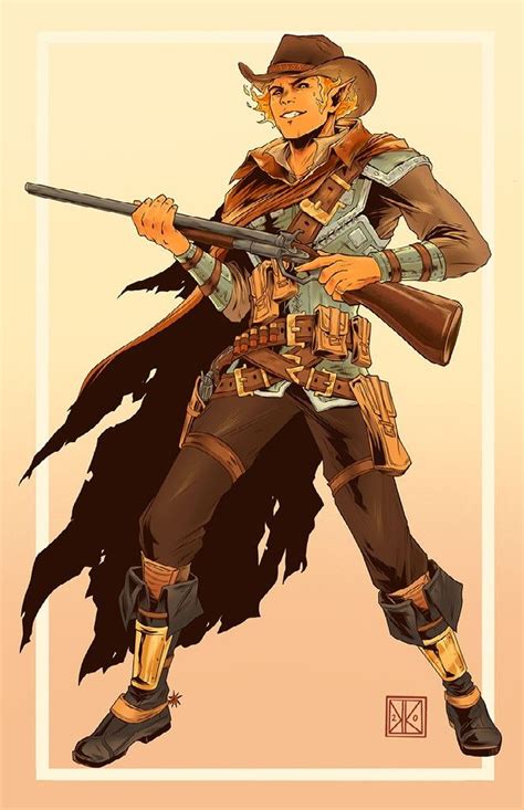 Pin By Woong P Q On Wild Westral Setting Dnd Cowboy Character Design