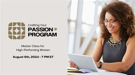 Crafting Your Passion Program Hi Performing Women Class Online Los