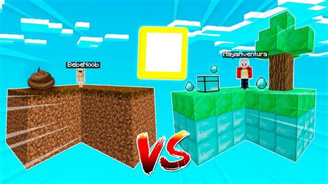 Bebe Noob Y Maya Vs Skyblock Noob Vs Skyblock Pro ⚔️ Skyblock En