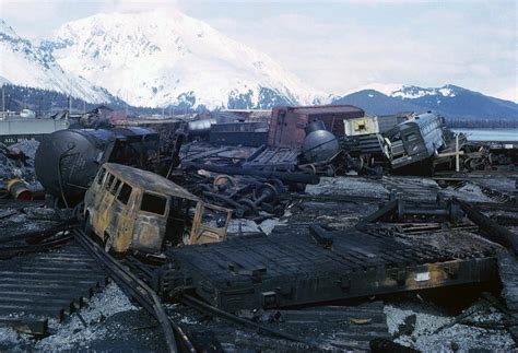 An earthquake measuring 8.2 on the richter scale has struck just south of the alaskan peninsula. Alaska's Good Friday earthquake in shocking images, 1964 ...