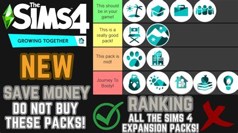 Ranking All The Sims 4 Expansion Packs Save Your Money By Avoiding These Packs Youtube