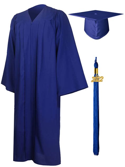 Buy Matte Graduation Gown Cap Tassel Set 2022 For High School And