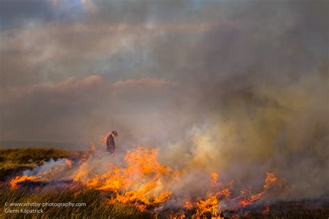 Burning The Heather North York Moors National Park Whitby Photography
