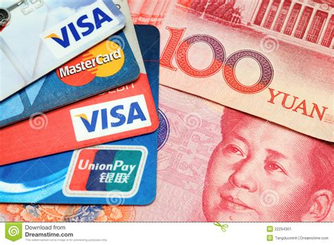 Get the latest trends and understand the impact of the crisis on the market. Credit card with RMB editorial photo. Image of logo, company - 22294301