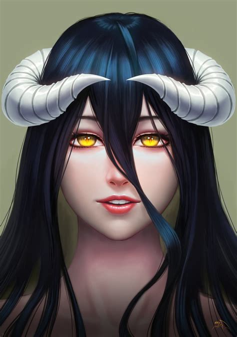Overlord Albedo By Darkmuleth With Images Albedo Anime Harem