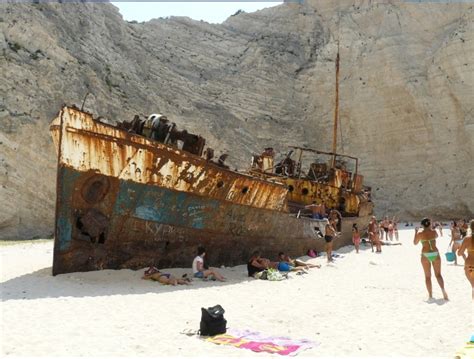 Shipwreck Beach On Zakynthos Island Greece Most