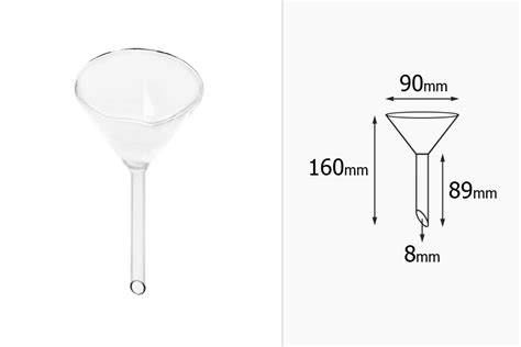 Glass Funnel Diameter 90 Mm Funnels