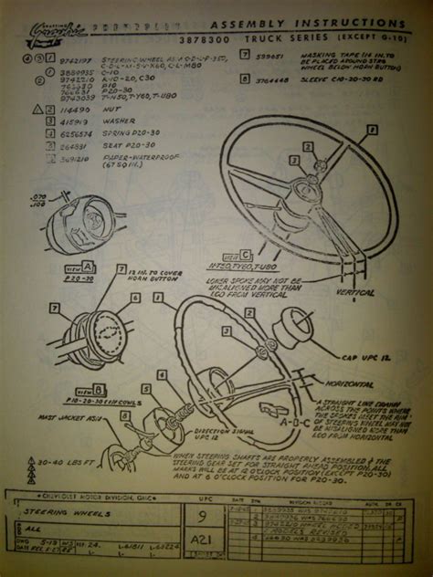 1963 Chevy Steering Column Wiring Diagram