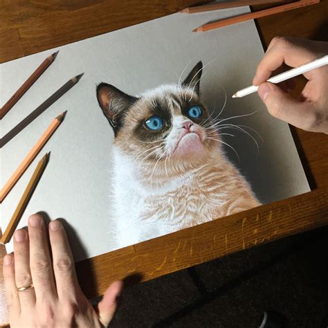 Grumpycat Meme Drawing