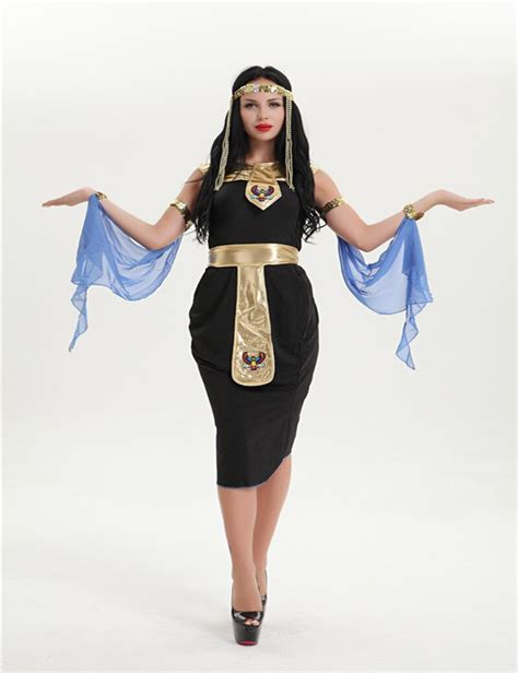 Free Shipping 2015 New Style Zy283 Ladies Cleopatra Egyptian Goddess Roman Fancy Dress Halloween