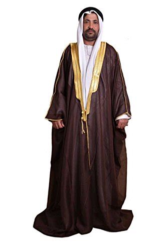 Al Aseel Amazing Mens Islamic Arabian Cloak Bisht Thobe Eid Dark Brown