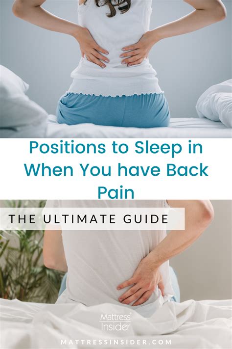 Best Sleeping Position For Lower Back Pain Other Ailments Artofit