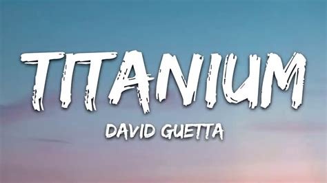 David Guetta Titanium Lyrics Lyric Video Letra Ft Sia Youtube