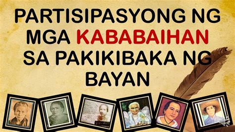 Partisipasyon Ng Mga Kababaihan Sa Pakikibaka Ng Bayan Youtube