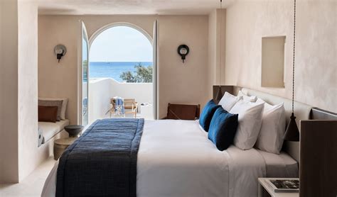 Bedroom View Istoria Santorini Greece—the Simplicity Of The Spaces