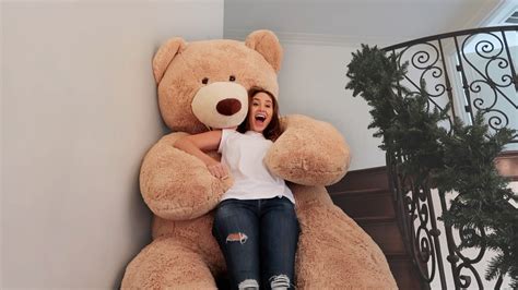 Giant Life Size Teddy Bear Slide Dont Try This At Home Youtube