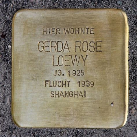 Gerda Rose Loewy Stolpersteine In Berlin