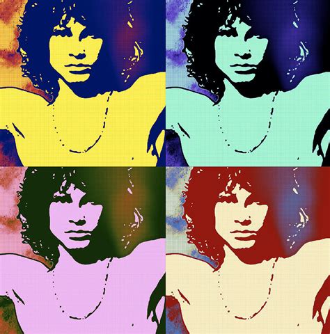 Jim Morrison The Doors Pop Art Metal Painting Painting By Artista Fratta