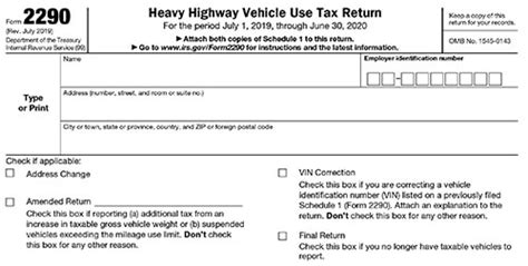 2290 Heavy Use Tax 345189 2290 Heavy Use Tax 2020
