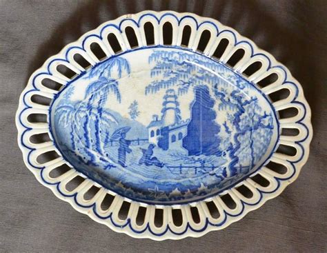 English Blue And White Chinoiserie Plate For Sale At 1stdibs