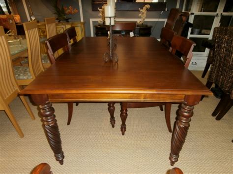 Ethan Allen Dining Table Chairs And Pads At The Missing Piece