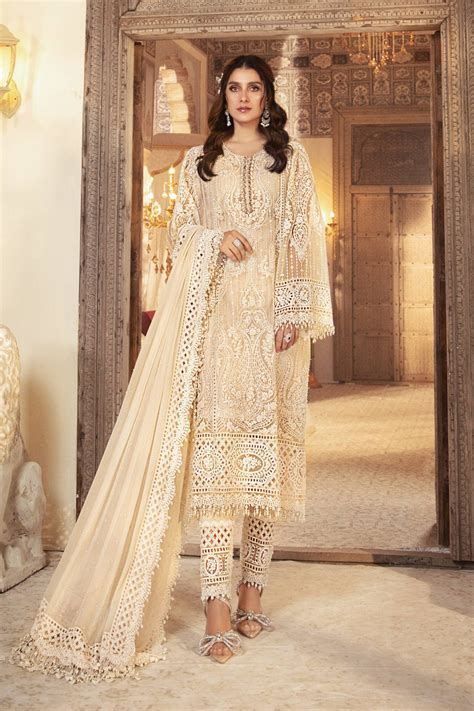 Maria B Embroidered Formal Winter Dresses Collection 2023 2024