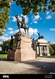 Estatua y Arco de Wellington, Hyde Park, Londres. Estatua del líder ...