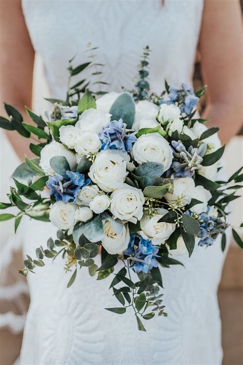 Austin And Madison Wedding Day Blue Wedding Bouquet Wedding Flower